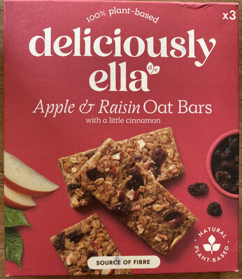 Apple & Raisin Oat Bars