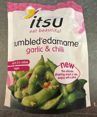 Itsu tumbled edamame garlic & chilli