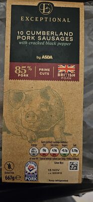 Cumberland pork sausage