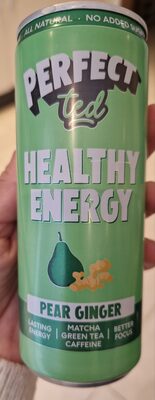 Matcha Pear Ginger Sparkling energy