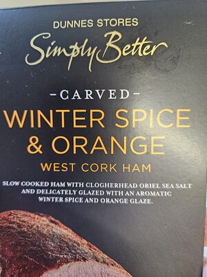 winter spice and orange ham