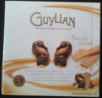 Fins Chocolats Belges fourrés crème Feuilletine