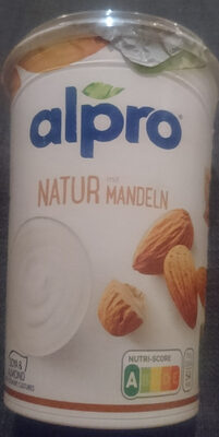 Alpro Joghurtalternative auf Sojabasis, Natur mit Mandeln, 500 g, 31