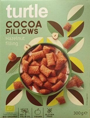 turtle cocoa pillows Hazelnut filling
