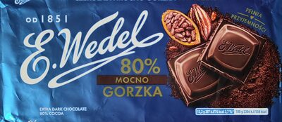 Czekolada mocno gorzka 80%