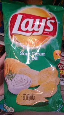 Lays chips sour cream and dill