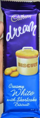 Creamy white with shortcake biscuit
