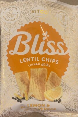 Lentil chips lemon & black pepper