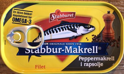 Srabbur-Makrell Peppermakrell i rapsolje