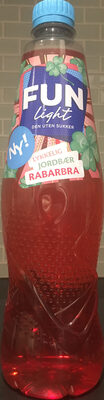 Lykkelig Jordbær Rabarbra saft