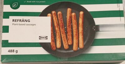 Made with rice protein REFRÄNG Plant-based sausage