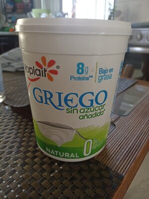 Yogurt Griego sin azúcar añadida