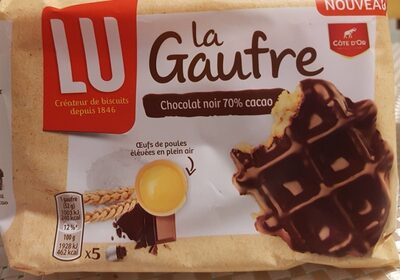 La Gaufre chocolat noir 70pc cacao