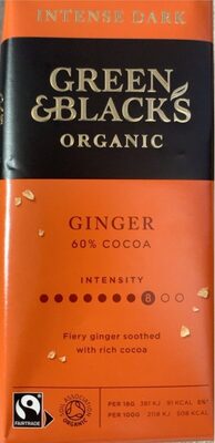 Ginger 60% Cocoa Bar
