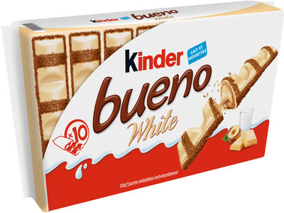 Barre Chocolatée Kinder Bueno White Chocolat Blanc x10 - 390g