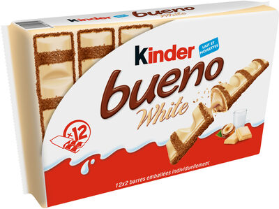 Barre Chocolatée Kinder Bueno White Chocolat Blanc x12 - 468g