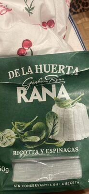 Ricotta y Espinacas De la Huerta