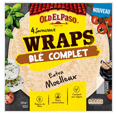 4 Savoureux Wraps Blé Complet