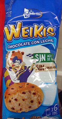BOLLERÍA CON PEPITAS DE CHOCOLATE CON LECHE