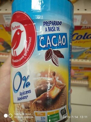 Preparado a base de cacao 0%