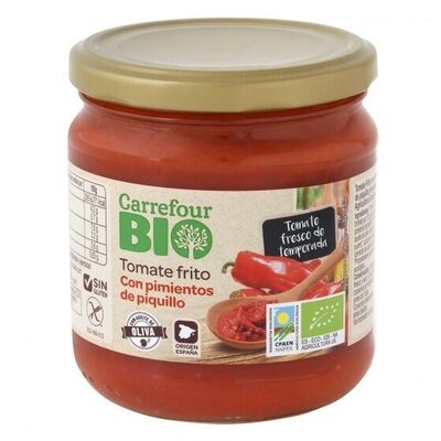 Tomate frito con pimientos piquillo