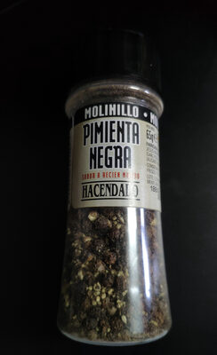 Pimienta negra en grano molinillo