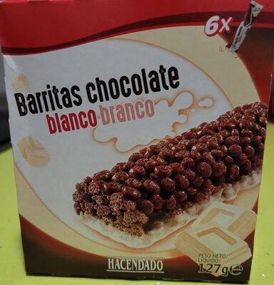 Barritas de chocolate blanco
