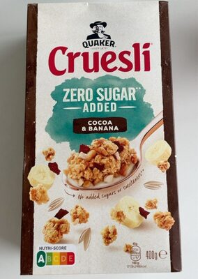 Cruesli zero sugar added - Cocoa & banana
