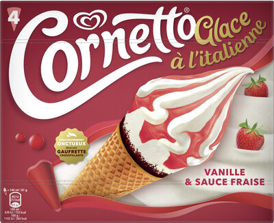 Glace à l'italienne Vanille & Fraise