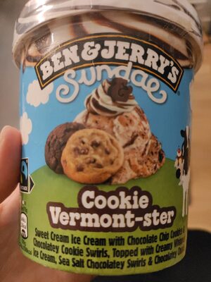 Ben & Jerry's Glace en Pot Sundae Cookie Vermont-ster 427ml