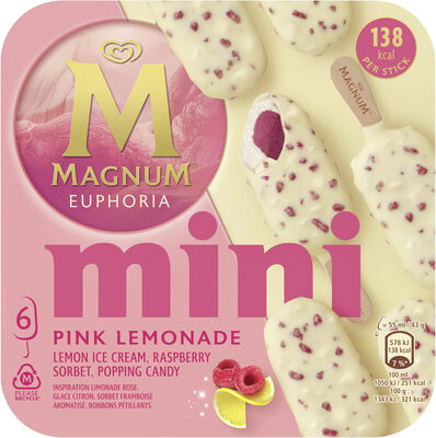 Magnum Glace Bâtonnet Mini Citron Euphoria 6x55ml
