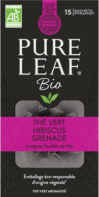 Pure Leaf Thé Vert Bio Grenade Hibiscus 15 Sachets