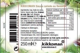 Sauce salade au sésame