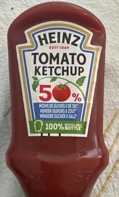 Tomato ketchup minder suikers en zout