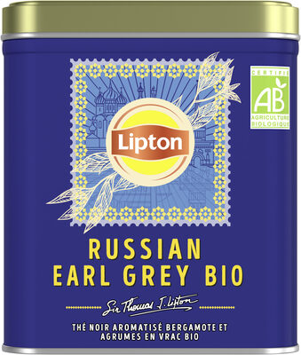 Lipton Thé Noir Bio Russian Earl Grey 150g