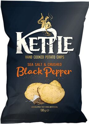 Hand cooked potato chips sea salt & crushed black pepper