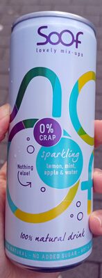 Sparkling lemon, mint, apple & water
