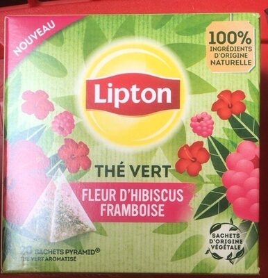 Thé vert, fleur d'Hibiscus et Framboise x 20 sachets pyramid