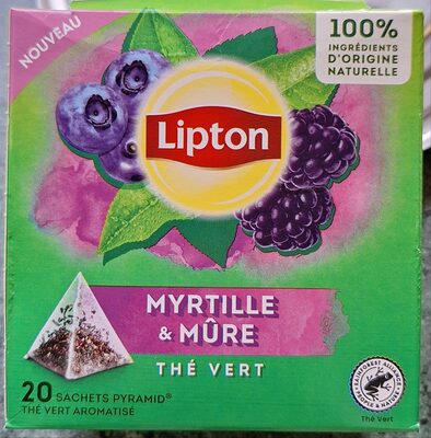Thé vert myrtille et mûre x 20 sachets