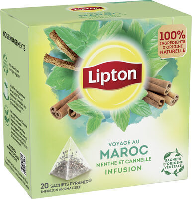 Lipton Tisane Maroc à la Menthe & aux Epices 20 Sachets Pyramides