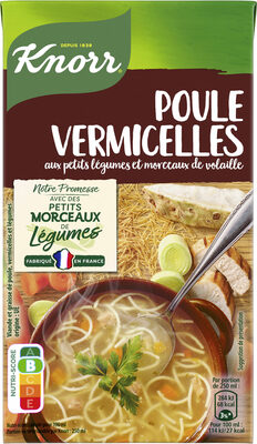 KNORR Soupe Liquide Poule Vermicelles 1L
