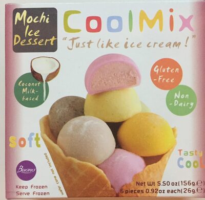 Mochi Ice-Assorted (Mango, Vanilla, Strawberry, Chocolate, Green Tea, Black Sesame)