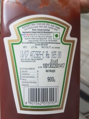 Heinz "Tomato Ketchup" 900GM