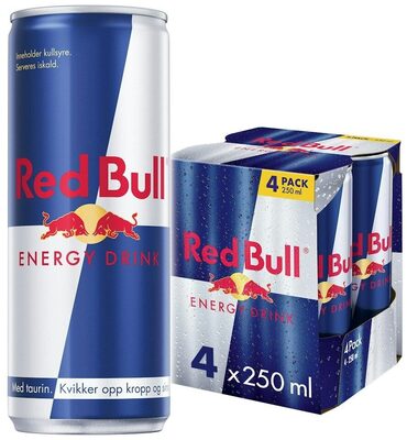 Red Bull Energidrikk 4x250 ml, 1 l
