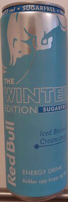 Red Bull Winter Edition Sugarfree Iced Berries & Cream-smak