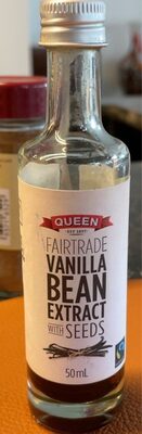 Fairtrade vanilla bean extract with seeds