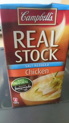 Campbell salt reduced Chicken stock 1L