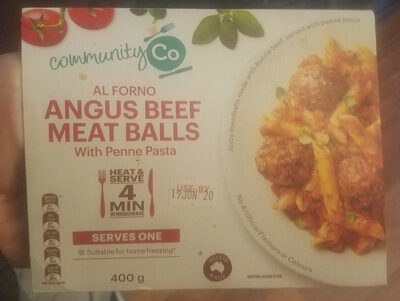 Al Forno Angus Beef Meat Balls with Penne Pasta