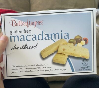 Gluten free macadamia shortbread