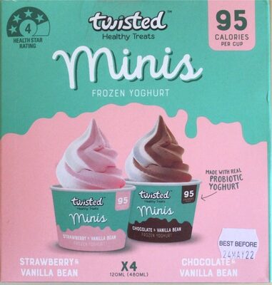 Minis frozen yogurt strawberry